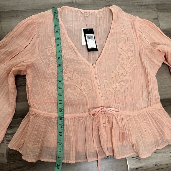 NWT Guess Lensie Beach Set Women's Pink Shorts XS Top S - Picture 13 of 13